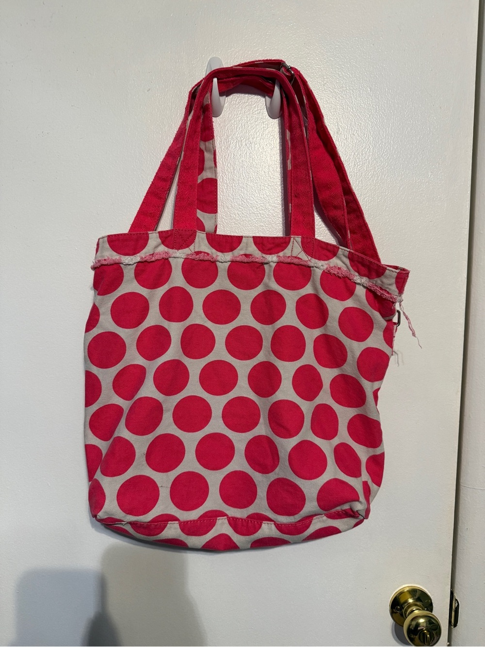 Thirty-one pink and white tote bag